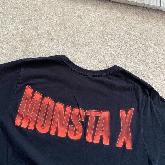 Starship Entertainment Hashtag XS Monsta X Double Sided Graphic T-Shirt K-Pop - Picture 9 of 12